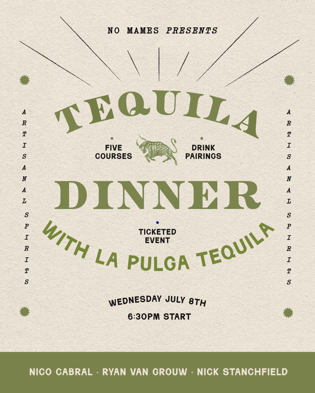La Pulga TEQUILA DINNER