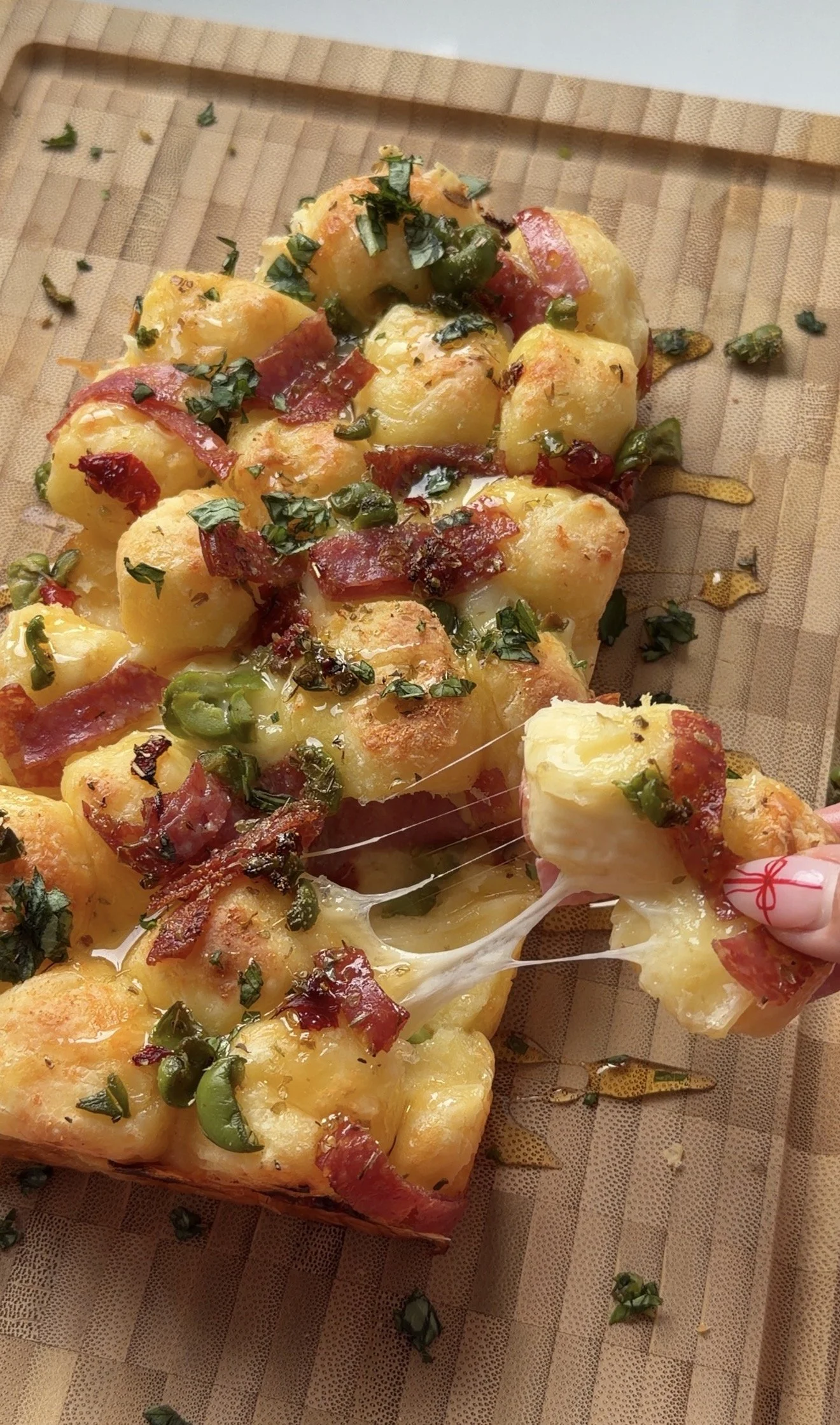 Charcuterie Pull Apart Bread