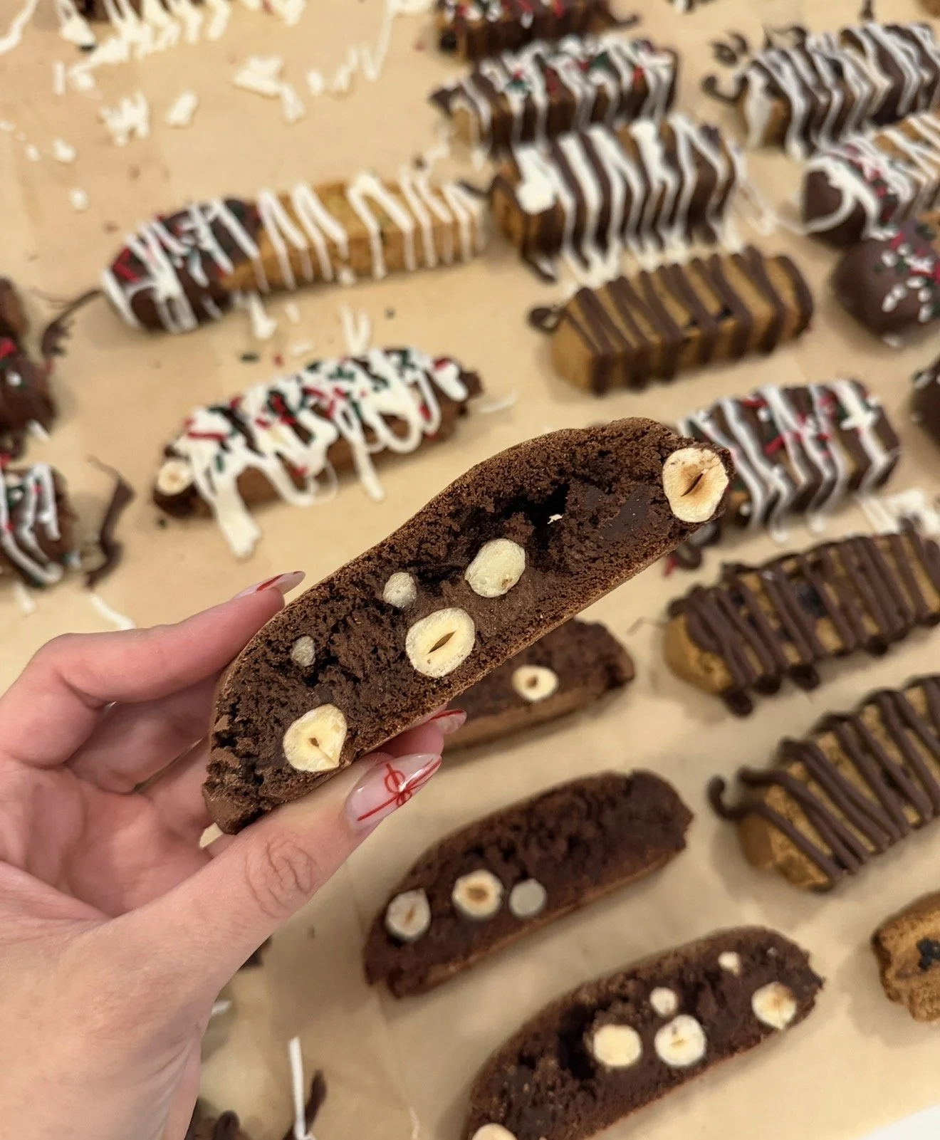 Nutella Hazelnut Biscotti