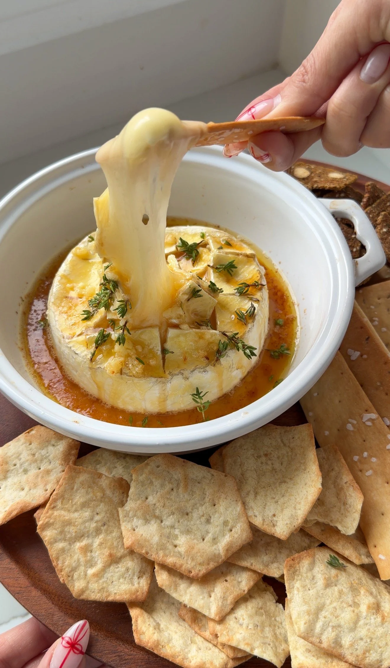 Garlic Butter Baked Brie