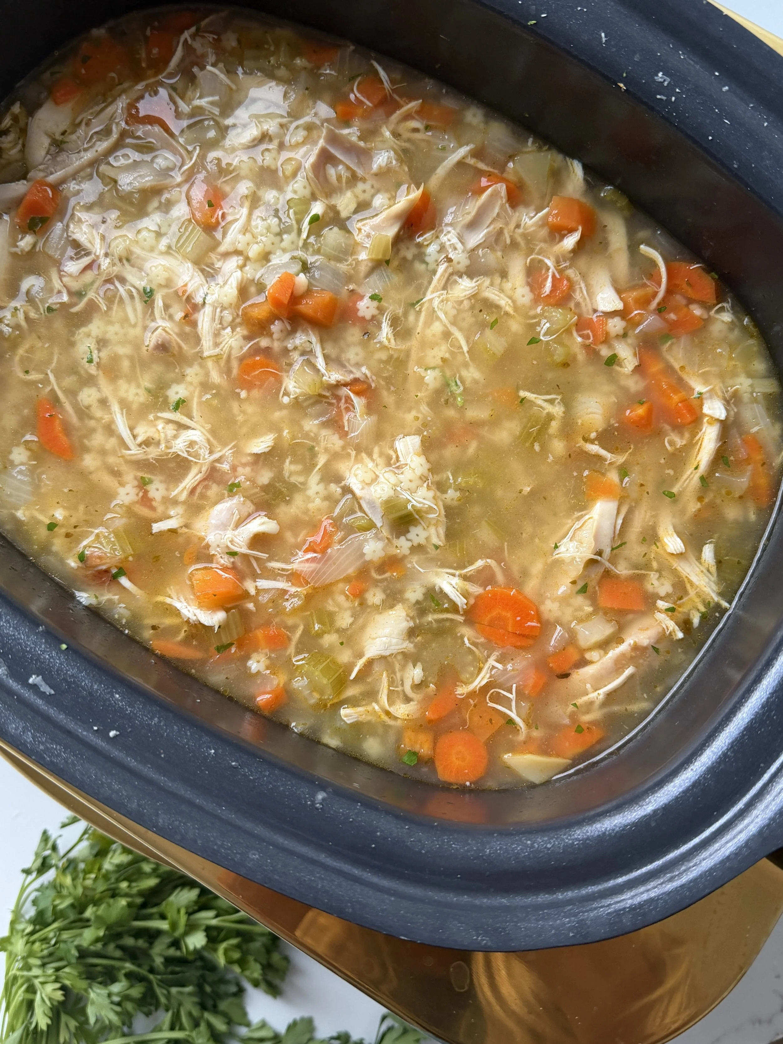 Chicken Noodle Soup in the Slow Cooker