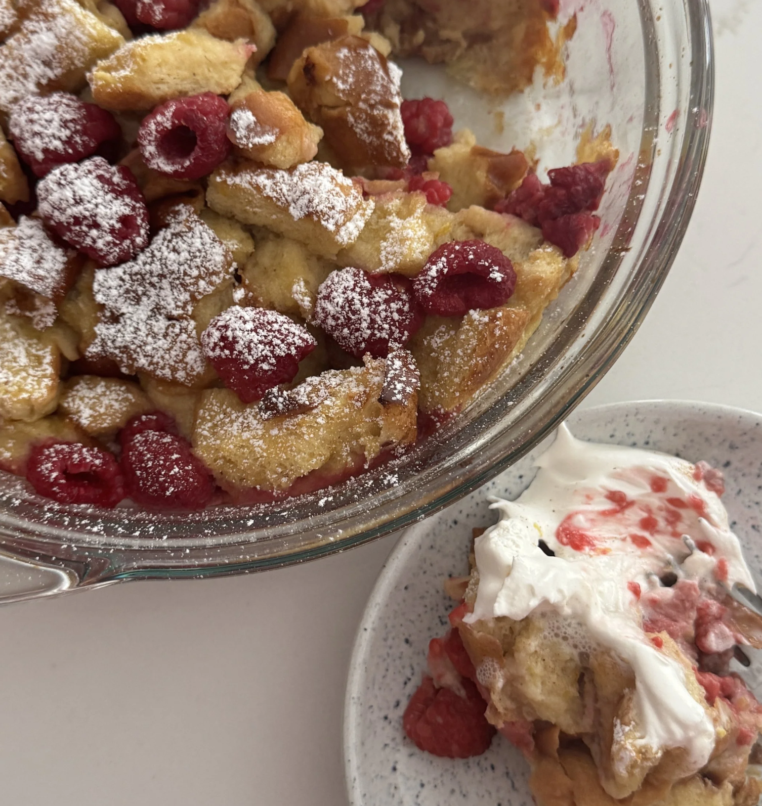 Raspberry Lemon French Toast Casserole