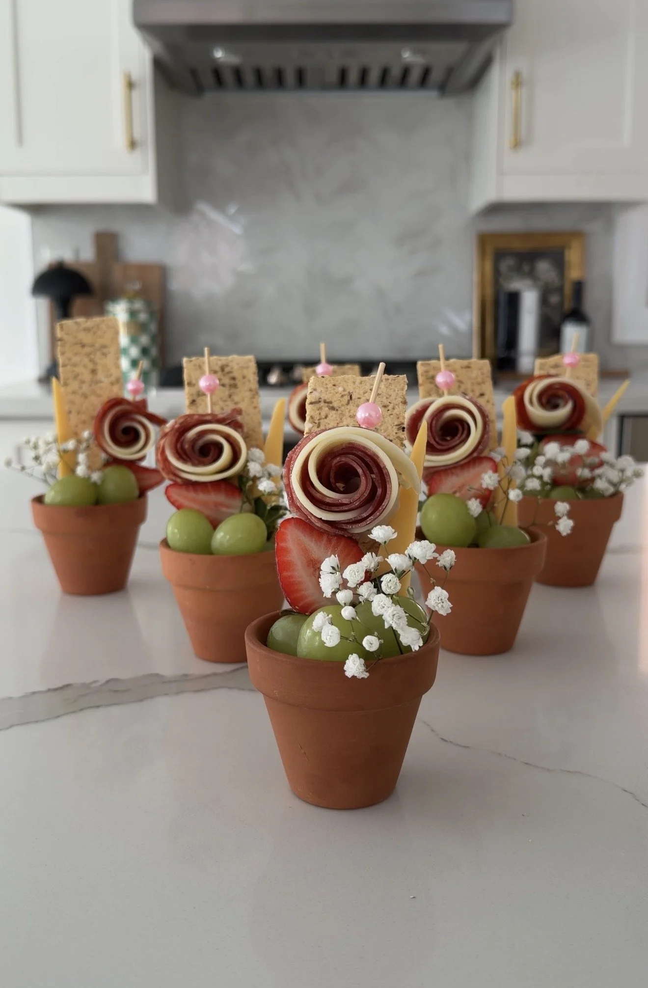 Flower Pot Charcuterie Cups