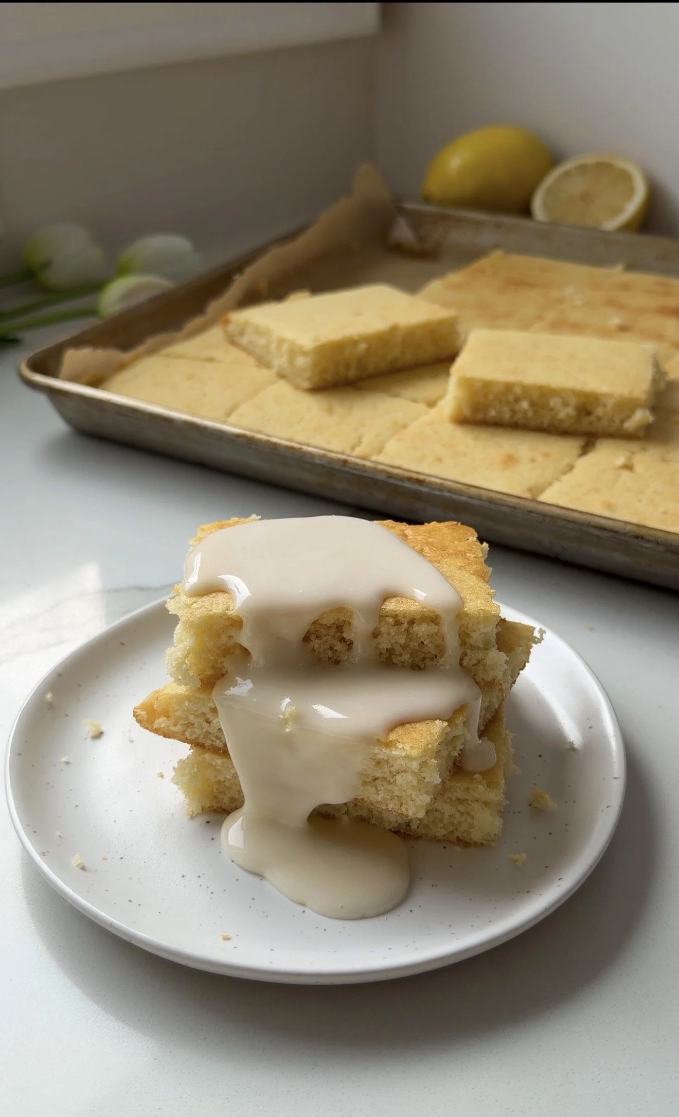 Lemon Ricotta Sheet Pan Pancakes
