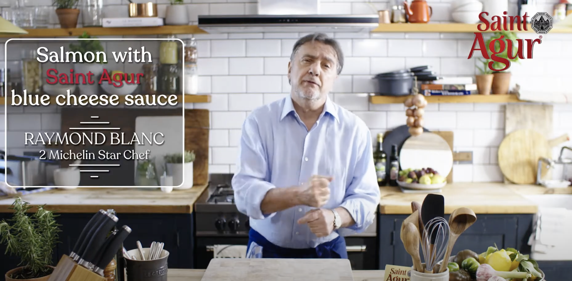 Hair, makeup and male grooming for Raymond Blanc chef for a series of brand films.