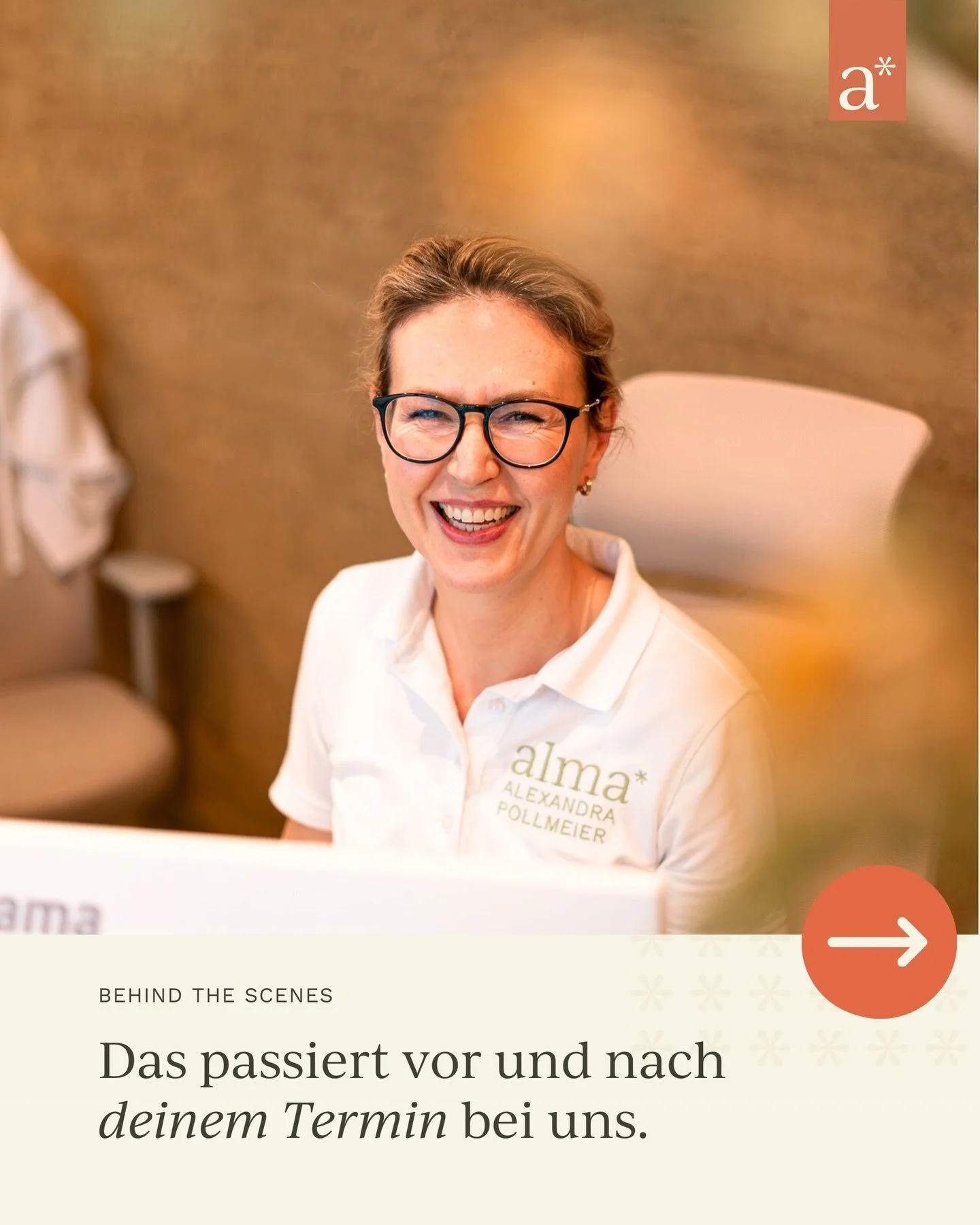 Was man bei einem Termin oft nicht sieht, macht bei alma einen gro&szlig;en Unterschied.
Denn gute Zahnmedizin beginnt f&uuml;r uns nicht erst am Behandlungsstuhl &ndash; sondern viel fr&uuml;her.

Wir nehmen uns bewusst Zeit, schauen genauer hin und