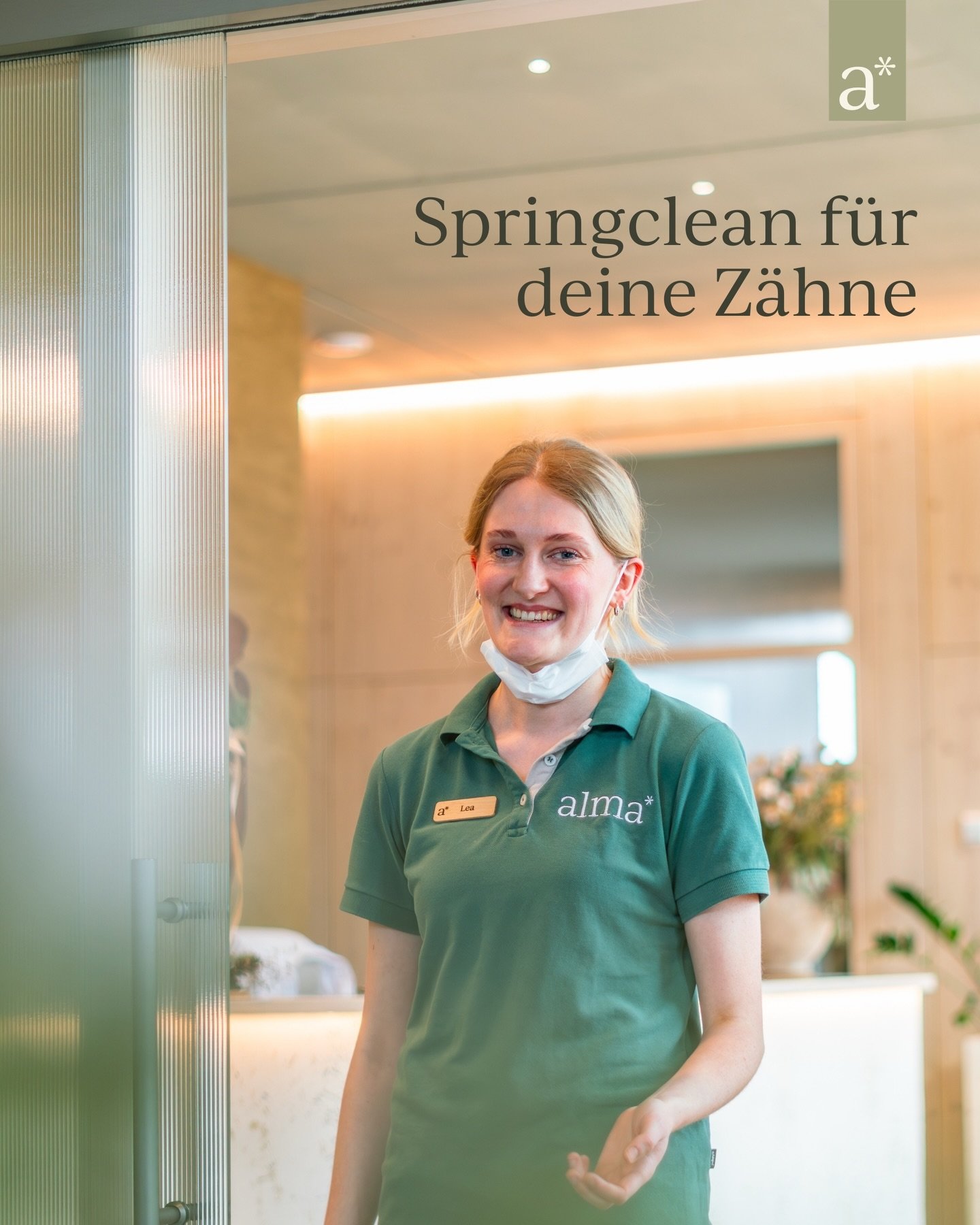 Der Fr&uuml;hling steht vor der T&uuml;r &ndash; und mit ihm das Bed&uuml;rfnis, einmal gr&uuml;ndlich aufzur&auml;umen und neu zu starten. Warum nicht auch bei deiner Zahngesundheit? 🌿✨

Ein &bdquo;Spring Clean&ldquo; f&uuml;r die Z&auml;hne bedeut