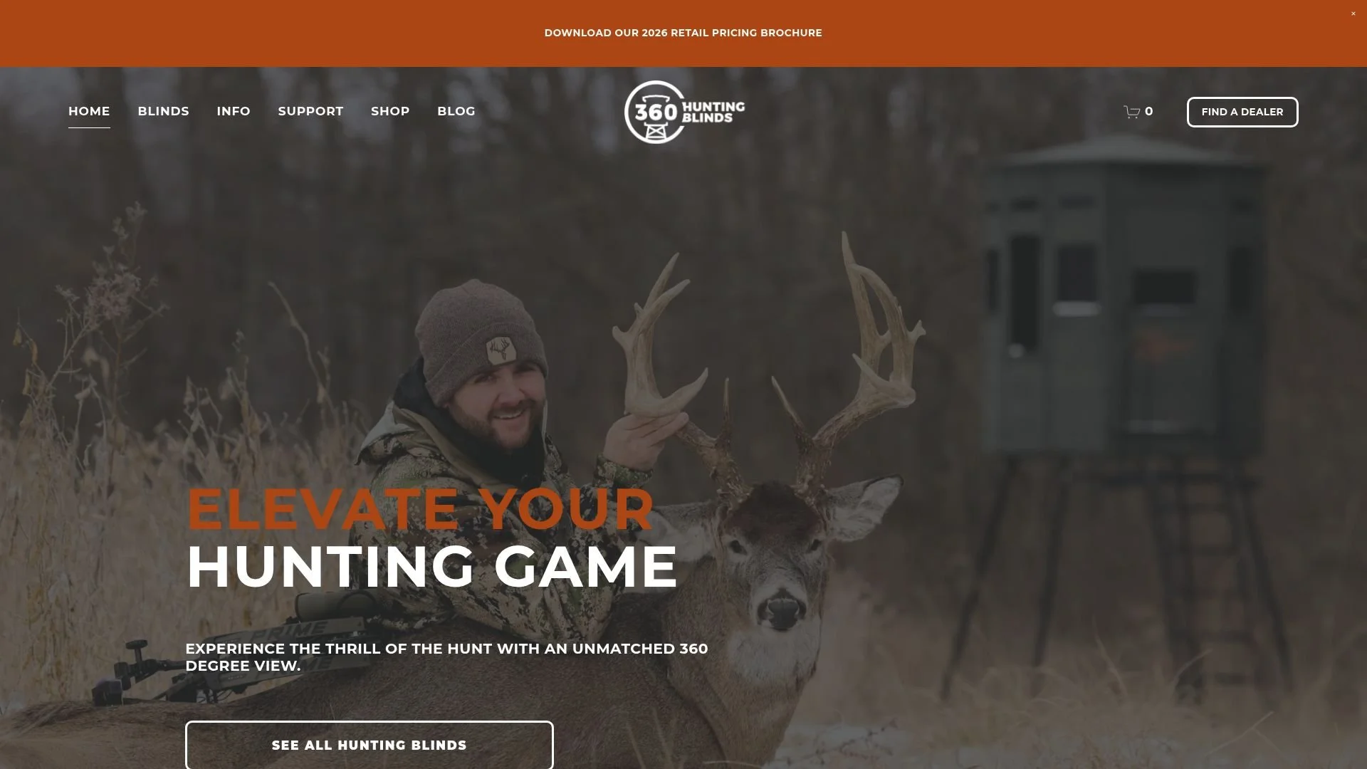 360 Hunting Blinds Website