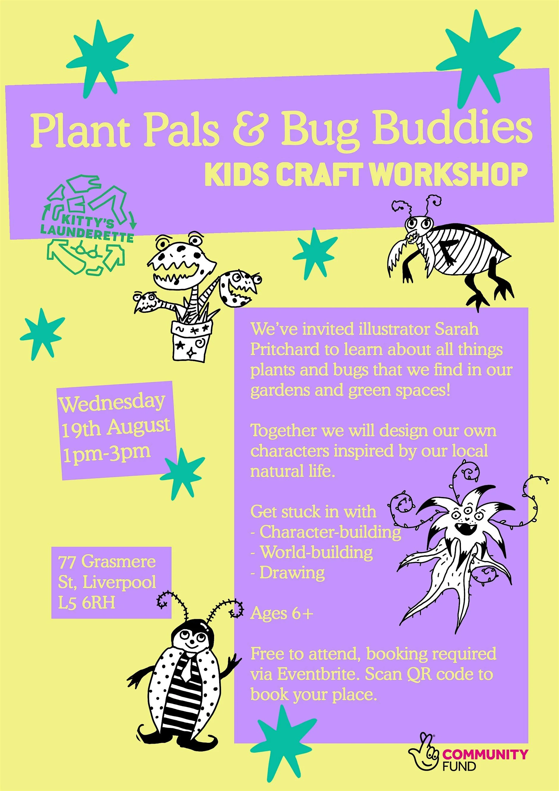 Plant Pals and Bug Buddies Kids Drawing Workshop