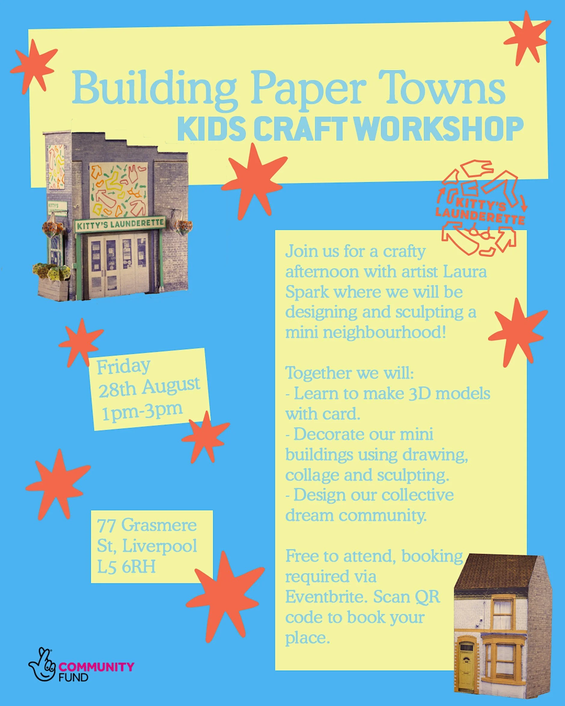 Building Paper Towns Kids Craft Workshop