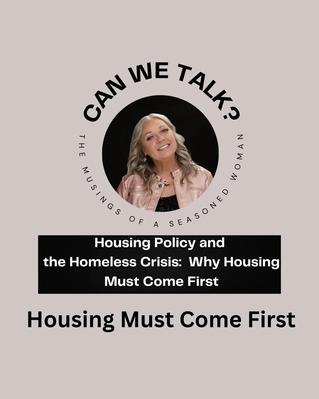 Housing Policy and the Homeless Crisis:  Why Housing Must Come First