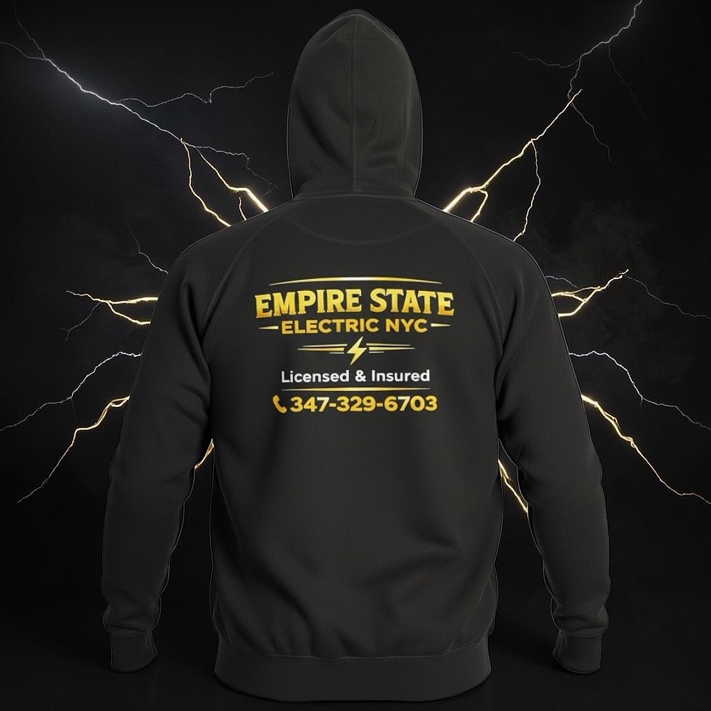 light work ⚡️ hoodies and t-shirts for Empire State Electric NYC
