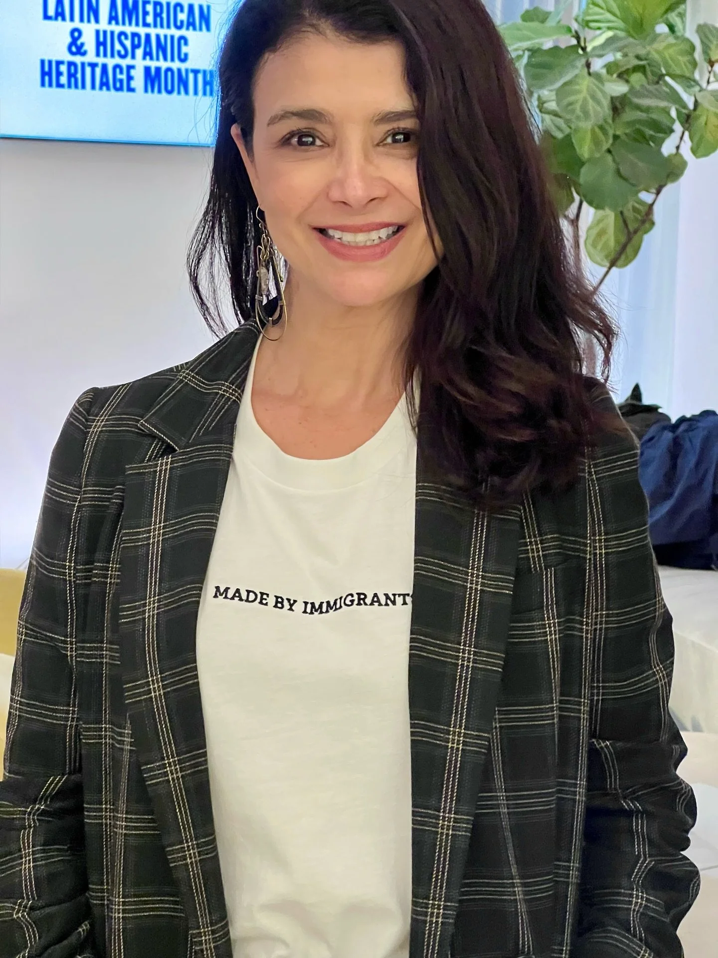 Unless you are native to this land, you too are #madebyimmigrants. 🌎✨

I proudly wore this t-shirt created by my amiga, fashion designer Cindy Castro, to the @latinasinbeautyofficial x @nordstrom event in NYC. Cindy designed this piece (and her piec