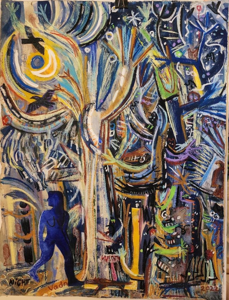 Night — Walking Woman Series — 2022
