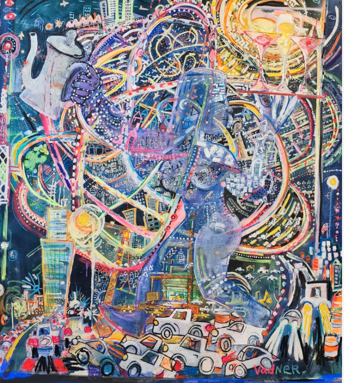 Run, 72 x 60 — Walking Woman Series — 2020