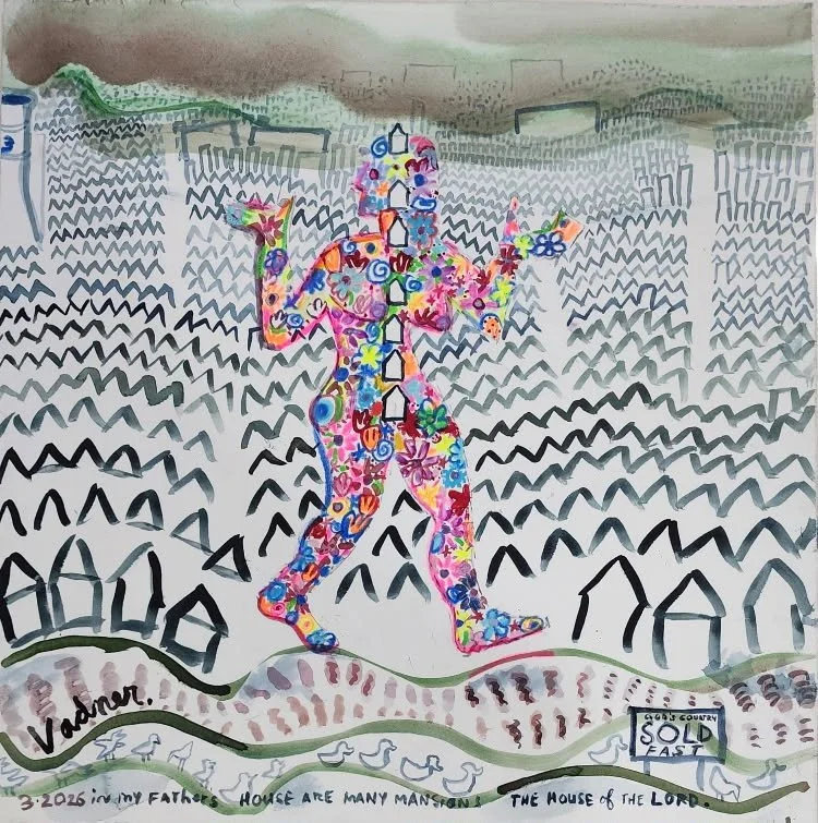 The House of the Lord, 20 x 16 — Walking Woman Series, 2026