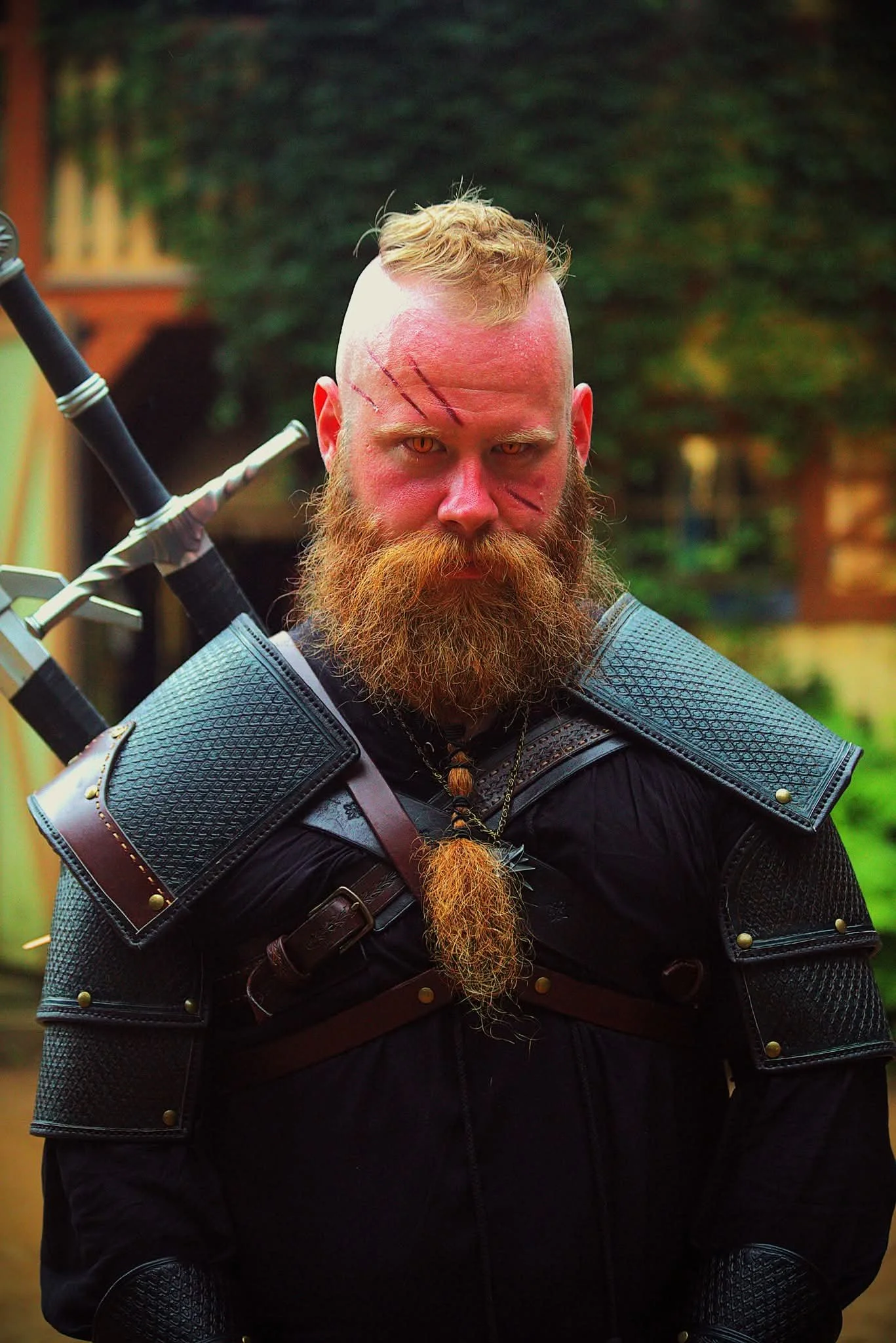 Witcher Viper and Kaer Morhen Themed Spaulders