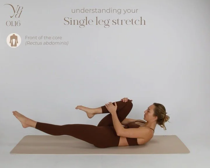 We all know this one!
But knowing the shape isn&rsquo;t the same as feeling the connection.

In Pilates, the Single Leg Stretch isn&rsquo;t just about switching legs. It&rsquo;s about control, breath, pelvic stability and staying anchored through you