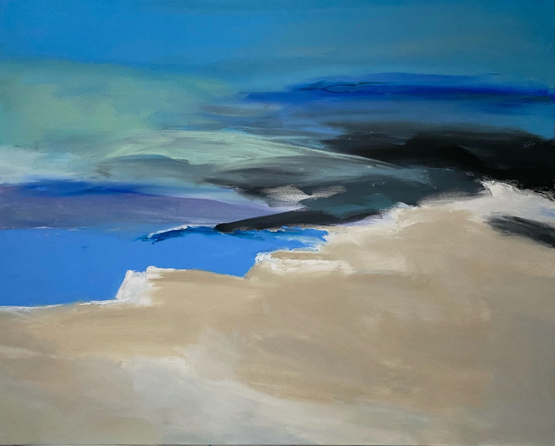 COASTAL DRAMA 48x60 Oil $2200.jpg