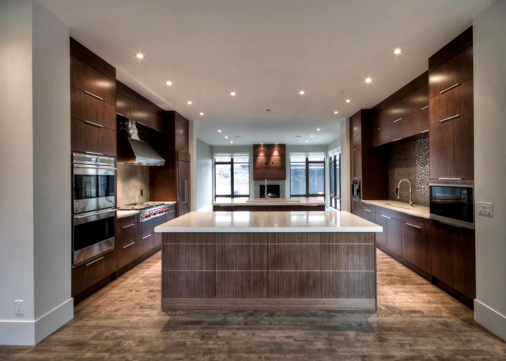 Modern Luxury Kitchen with Island and Custom Millwork | Elbow Park II Home