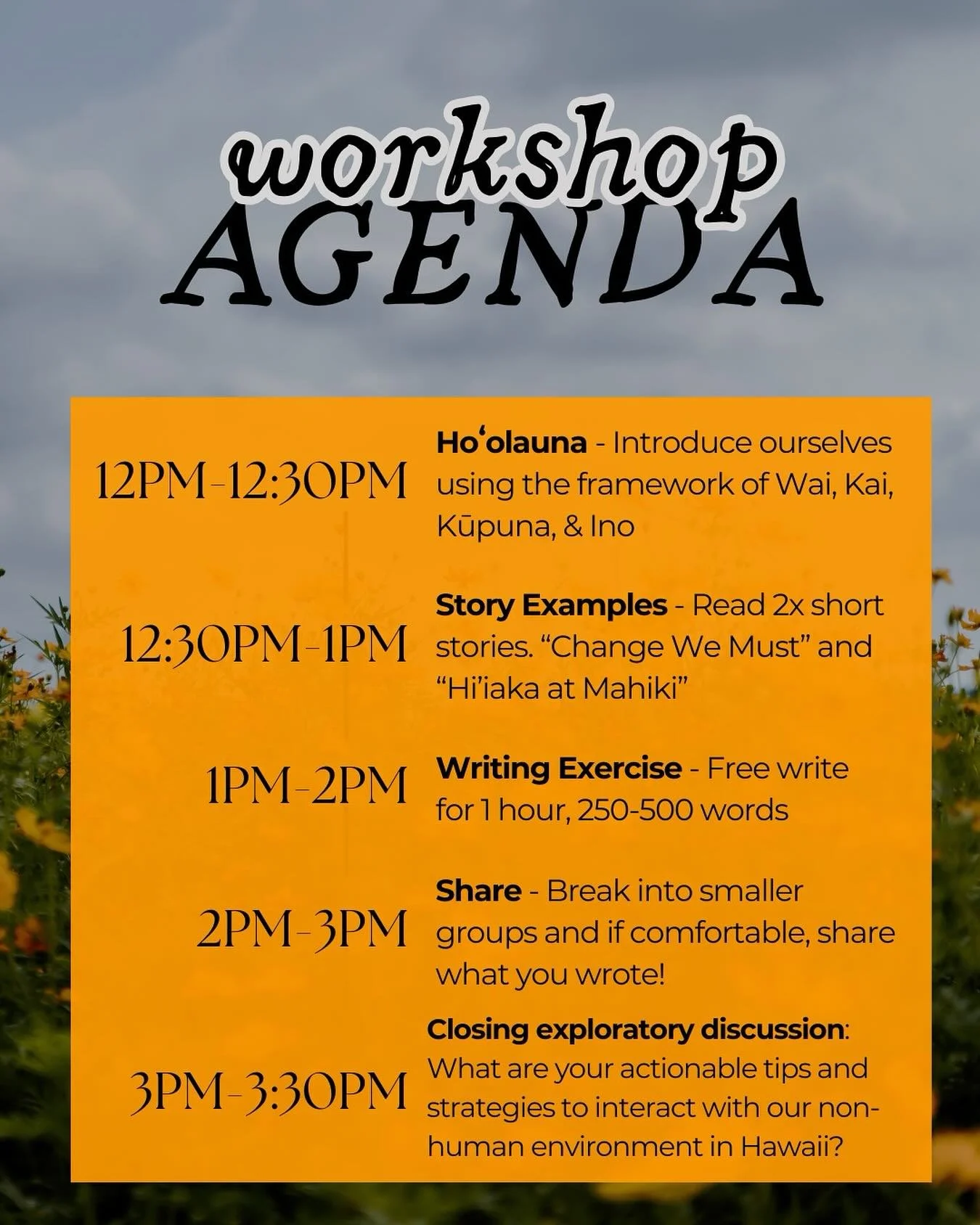 Get ready for the best day ever! Bianca and Keali&rsquo;i have curated such a beautiful day of reflection and writing planned for y&rsquo;all! And with fall right around the corner, what better way to honor Environmental Awareness Month and the chang