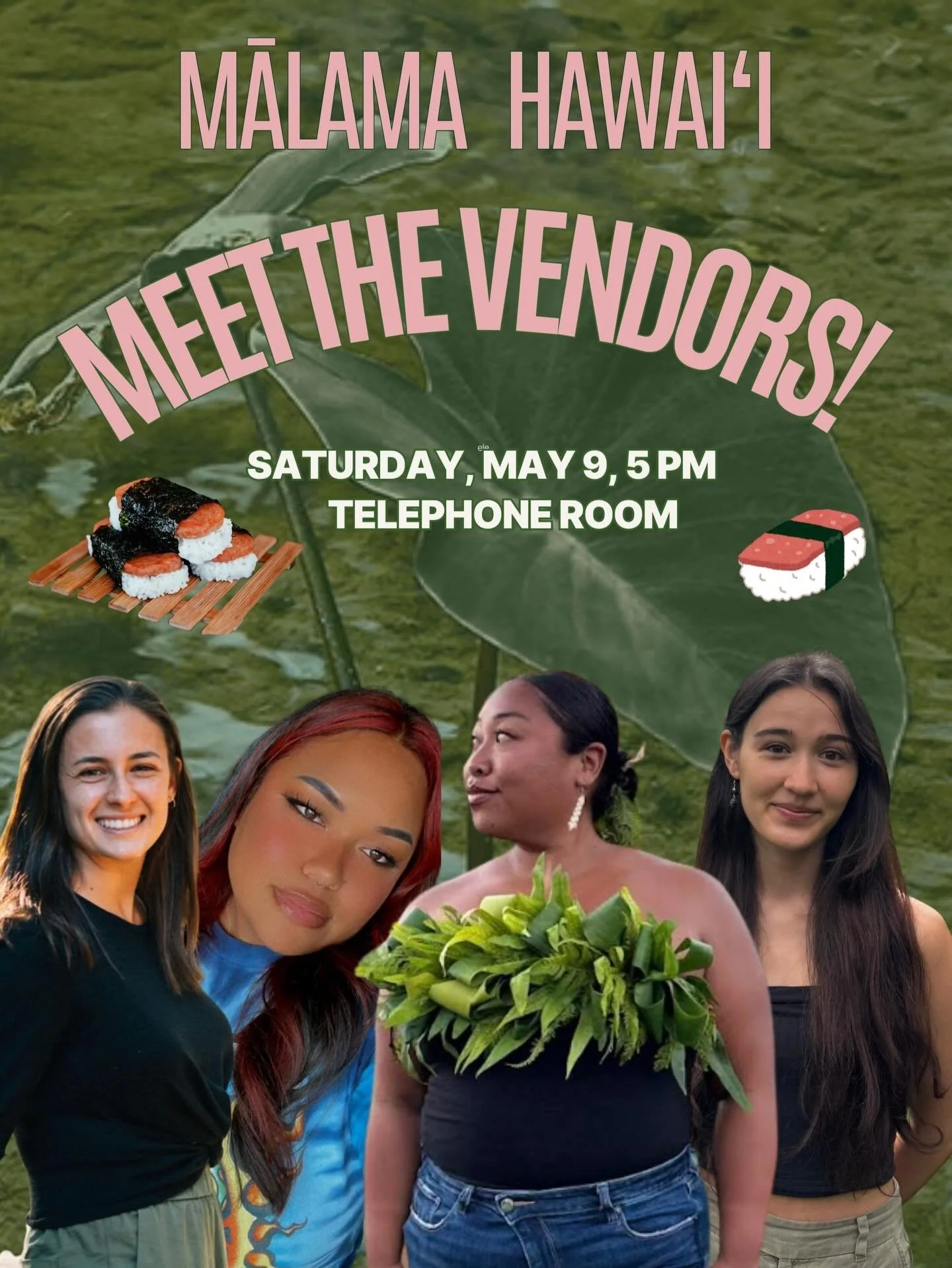And last, but girl SO not least, our stunning vendors for Mālama Hawai&rsquo;i 🌊 

100% of your art and musubi purchases will be donated to Storm Kōkua and flood recovery. I mean can you even believe their generosity and heart?! 😭

If you do choose