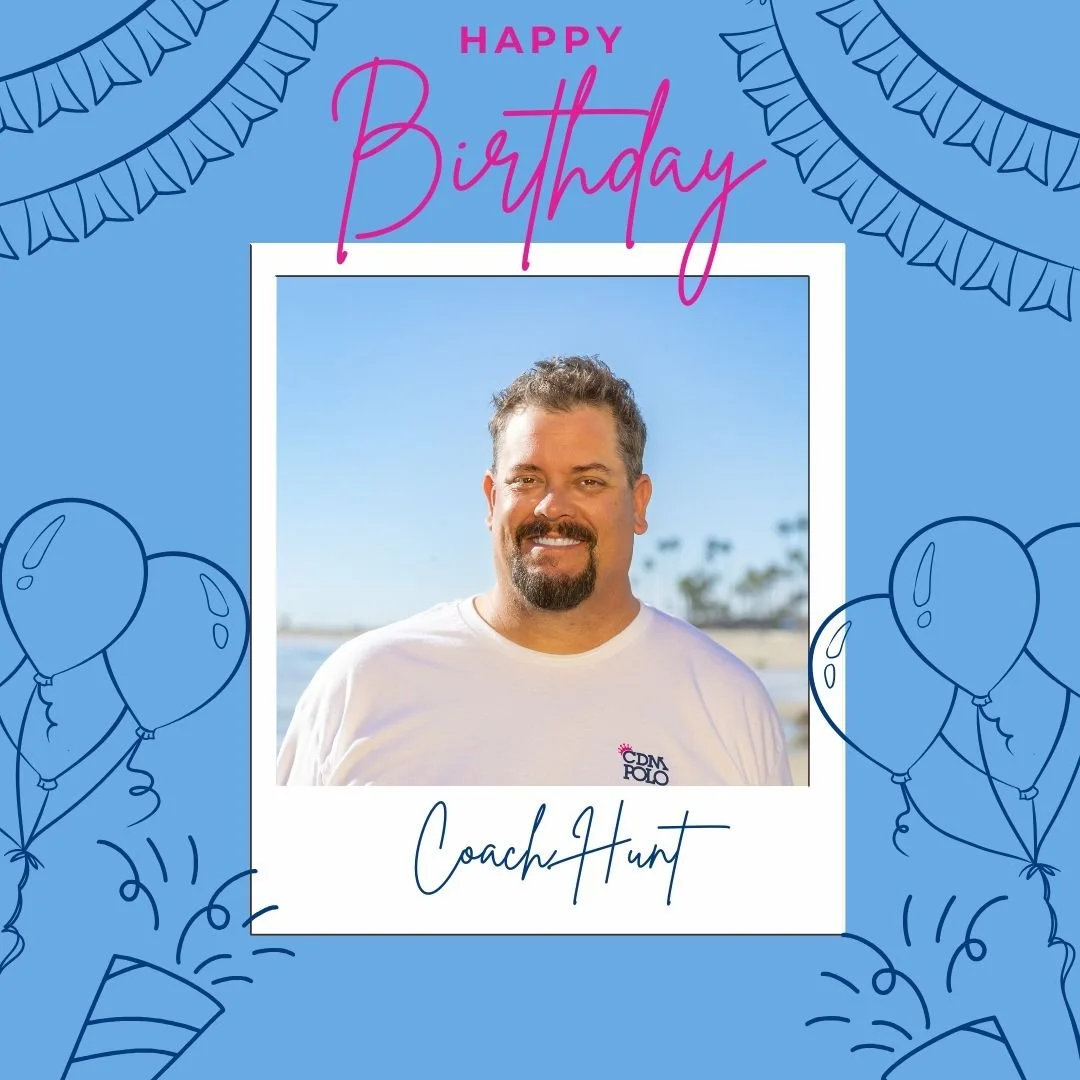 Happy, Happy Birthday to our very own Coach Hunt! Even on his big day, you will find him out on the pool deck coaching the Sea Queens and reminding us we're not playing the Girl Scouts. You're the best! #zippo!