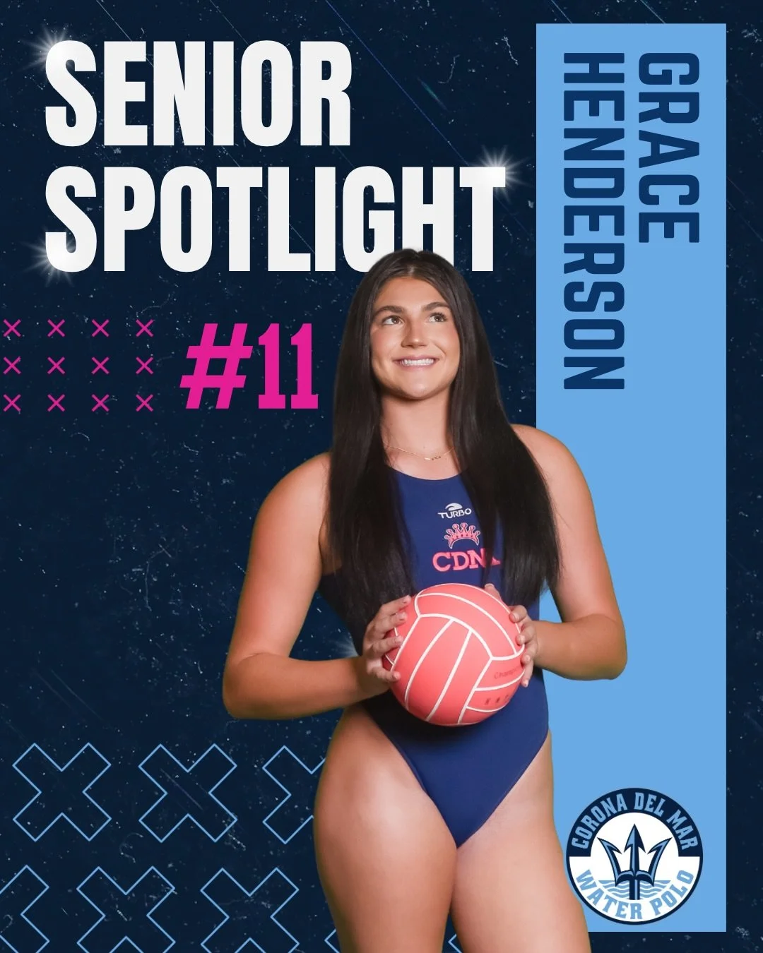 Grace Henderson (aka G-Money aka Gigi) is described by her teammates as both tough and thoughtful, intimidating in the pool but a complete love bug IRL. We love the enthusiasm this Sea Queen brings to the pool deck every day. Here's more about our #1