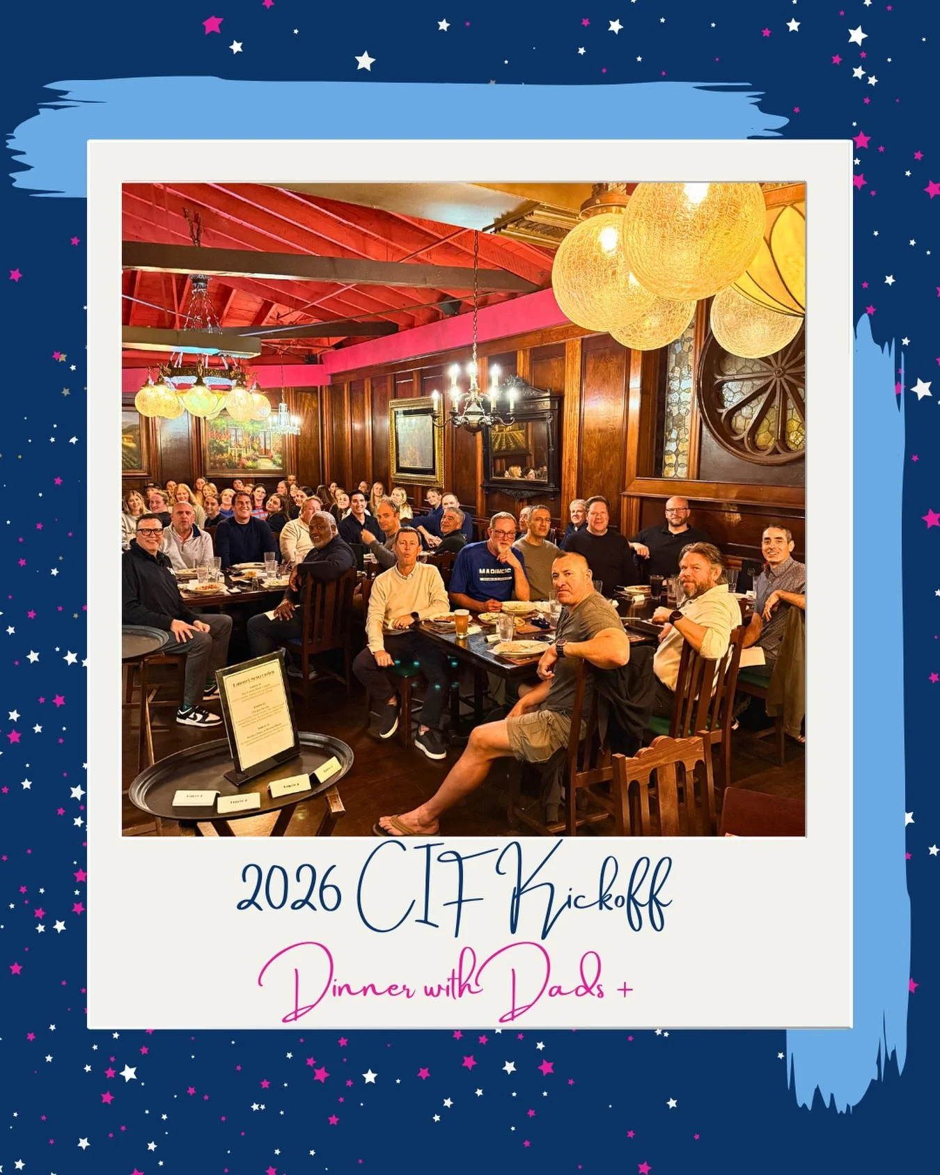 One of our favorite traditions to kickoff the CDM postseason, an annual team dinner with some of our favorite guys-- the dads, bros, uncles, and grandpas. Thanks for always supporting these girls!