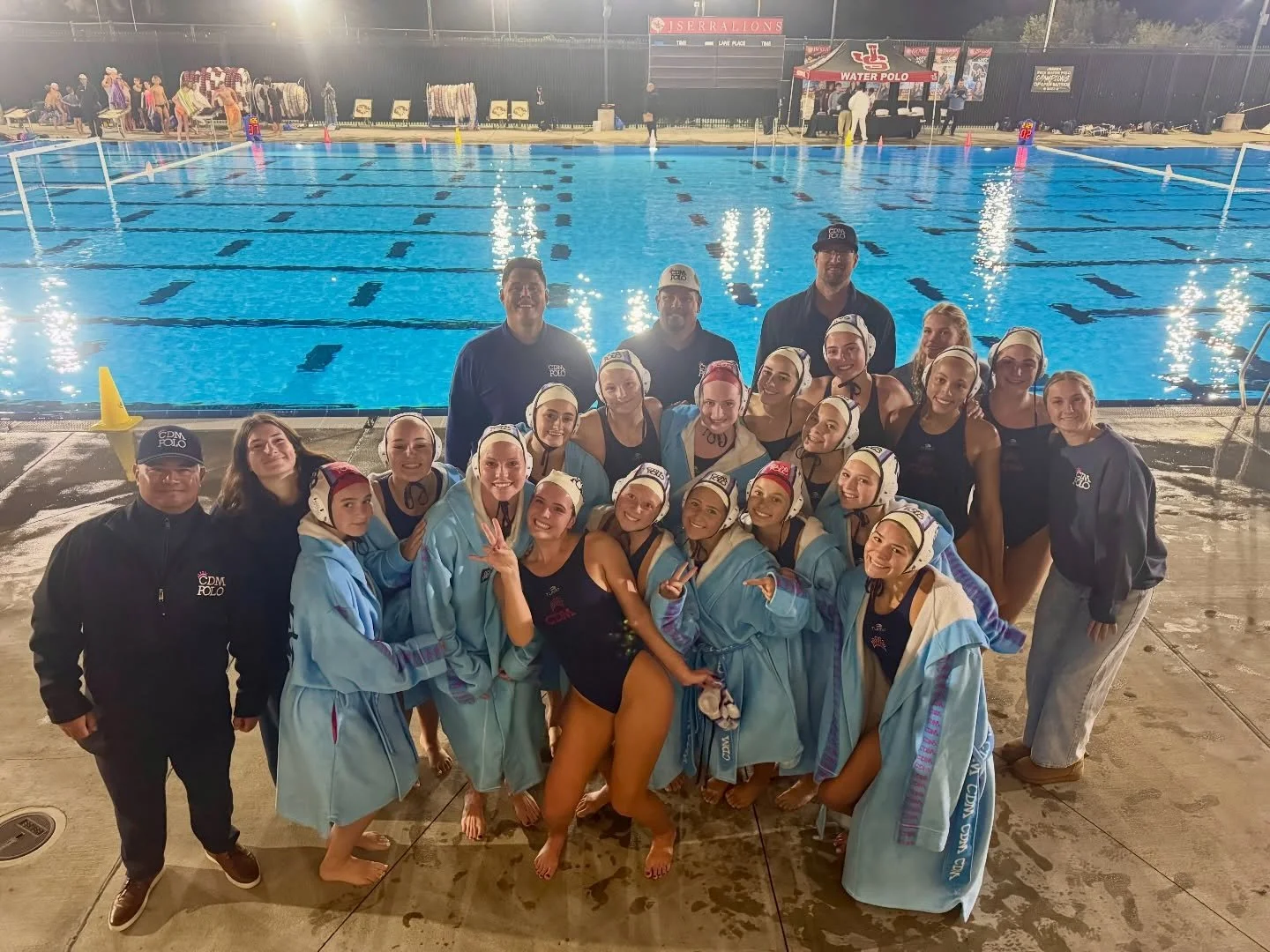 Quick trip down to JSerra to let 'em know...next playoff stop, CDM heads back to Santa Barbara to see the San Marcos squad.

#GoSeaQueens 🩷🔱💙