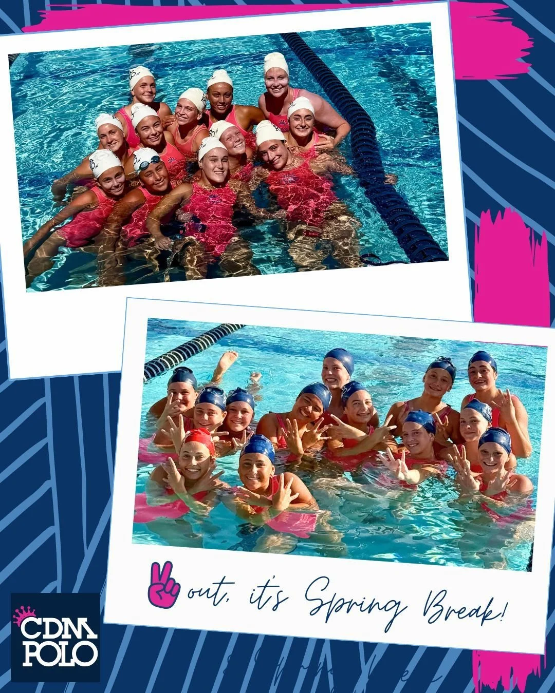 After a very full March filled with swim team + polo + weights, the Sea Queens are off tending to some spring break business. But not for too long -- next weekend we're back to Spring Futures with some big crossover matches! 
Until then, ✌🏻 out! ✈️?