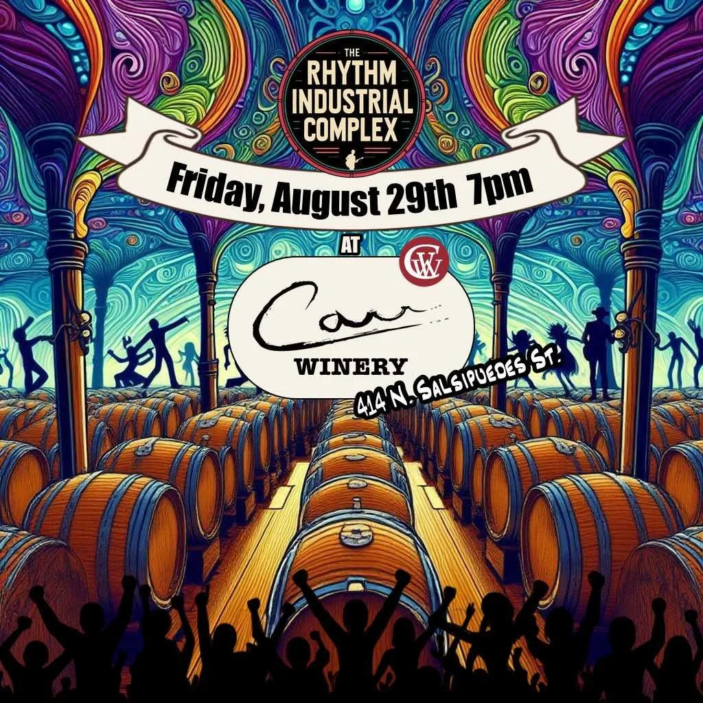 Get ready for a night of unstoppable rhythm as The Rhythm Industrial Complex fills Carr Winery&rsquo;s barrel room with their powerhouse blend of afrobeat, reggae, and funk. Expect a night where the beats are electric, the wine is flowing, and the gr