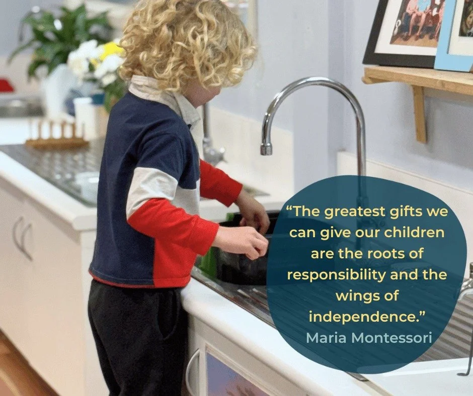 At Montessori schools, we reframe the adult&rsquo;s role &mdash; not as the authority who moulds the child, but as the guide who prepares the environment and then steps aside to watch the child soar.  With this comes class community rules, care and r