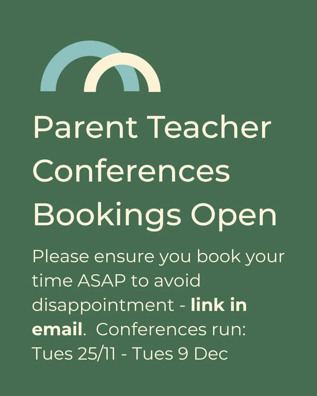 Please reserve your spot or contact the office if you have any queries.