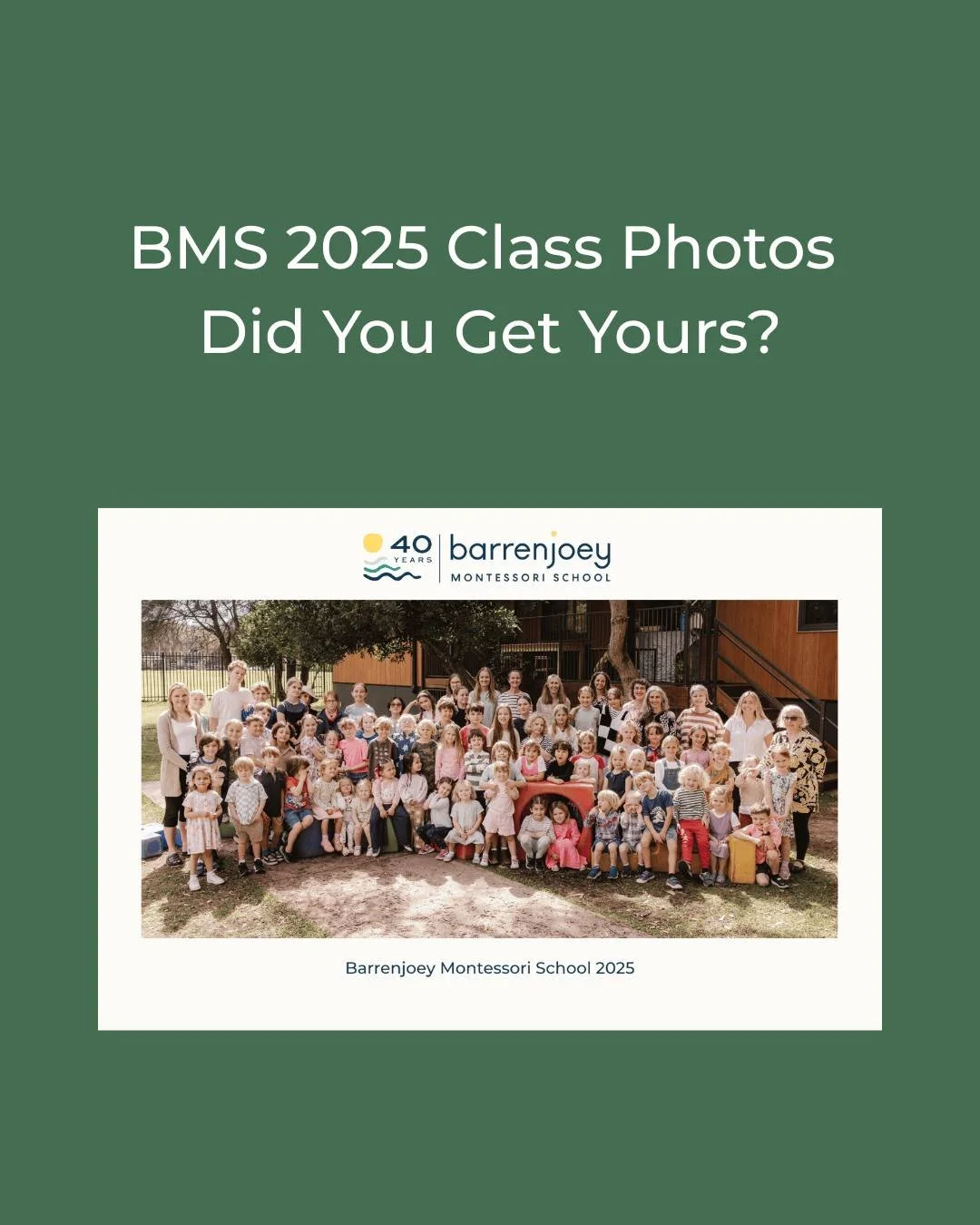 The BMS 2025 Class Photos have arrived! 
They are coming home with your child from yesterday onwards. 
Please check you have received your order correctly, and let us know if not!
Each order received a complimentary whole school photo to remember all