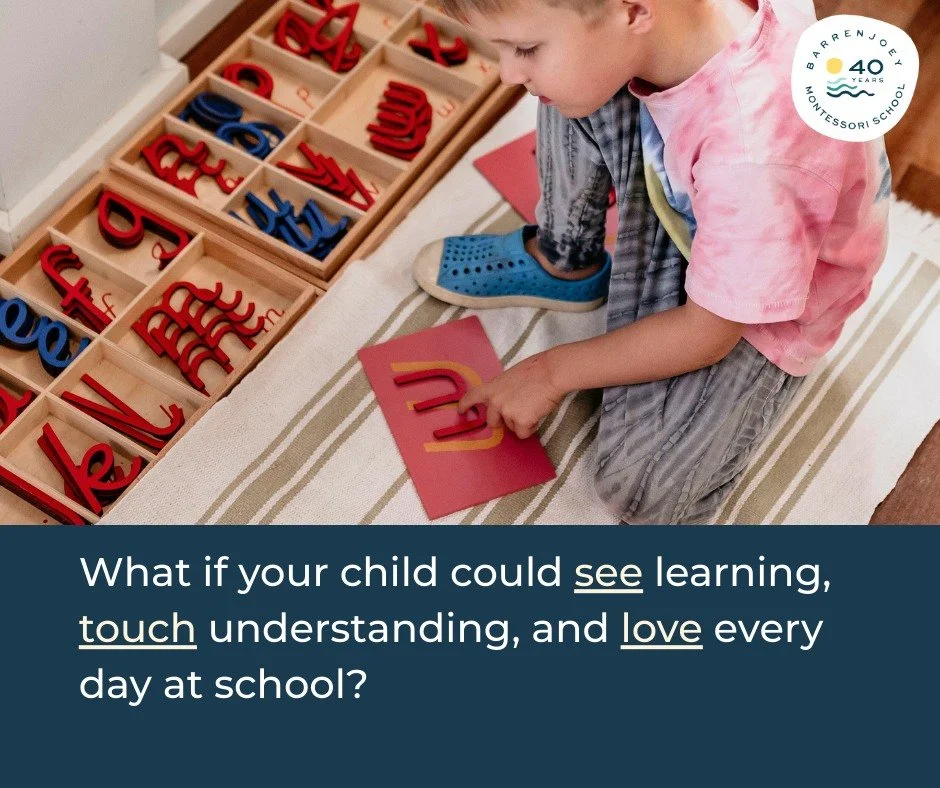 Ever wondered how Montessori really works?

Join us for The Montessori Journey &mdash; an immersive evening where parents experience learning from ages 3&ndash;12.

Wednesday 18 March, 6.30-8pm (gates open 6.15pm)

See how hands-on materials evolve i