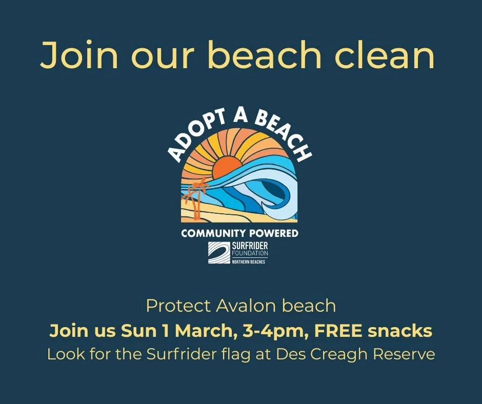 We start again with our monthly beach clean ups next Sunday, 1st March, at the earlier time of 3-4pm. 

The power hour consists of a 30min clean up using the buckets provided (please wear enclosed shoes and BYO gloves - children&rsquo;s gardening glo