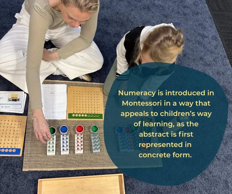 &ldquo;We respond to their developing mathematical reasoning and natural desire to calculate, classify and make predictions.&rdquo; 

Read the full article &lsquo;The Magic of Montessori &ndash; 5 Things That Make Montessori Special&rsquo;  by Louise