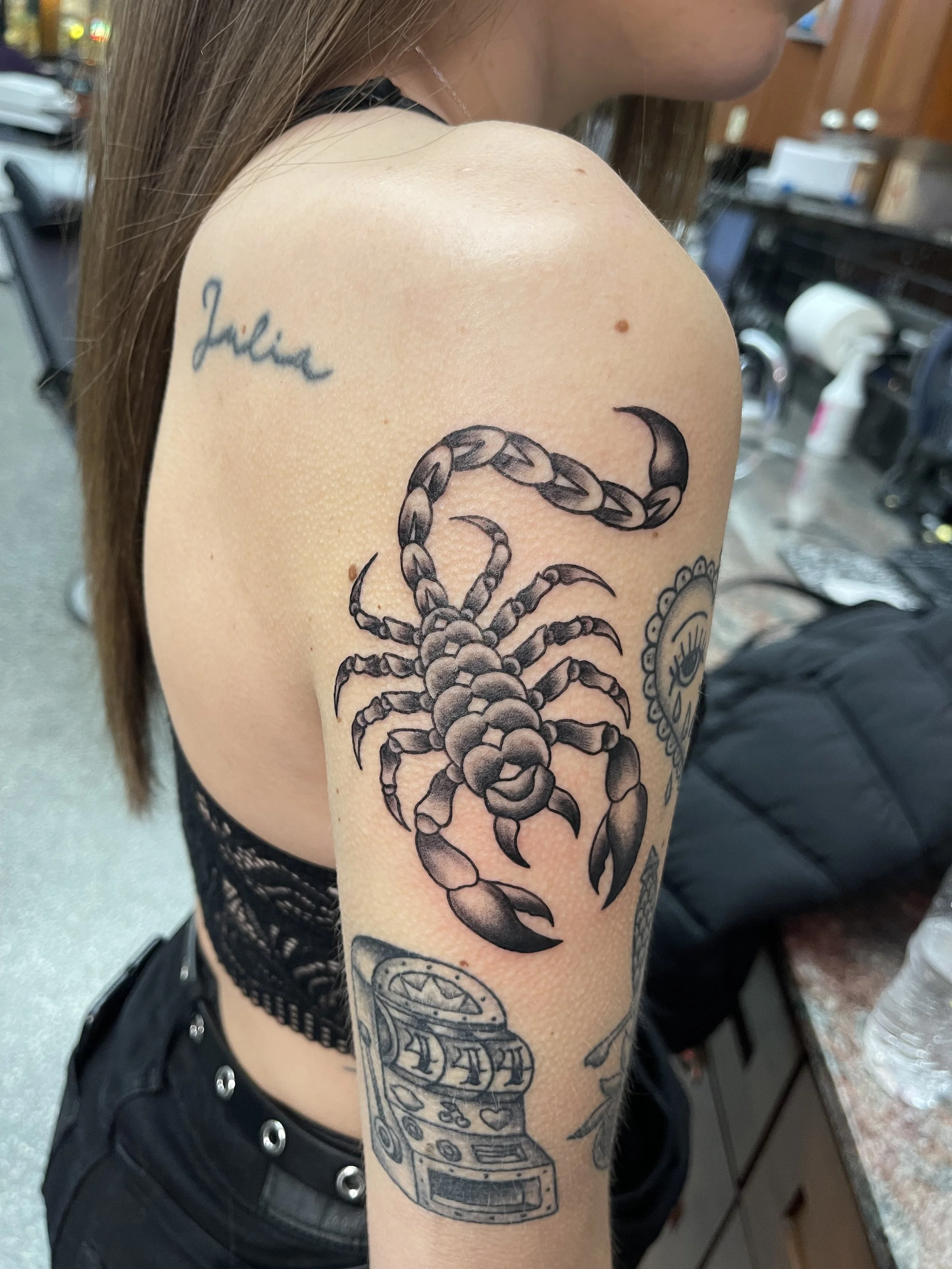 scorpion traditional black tattoo.jpeg