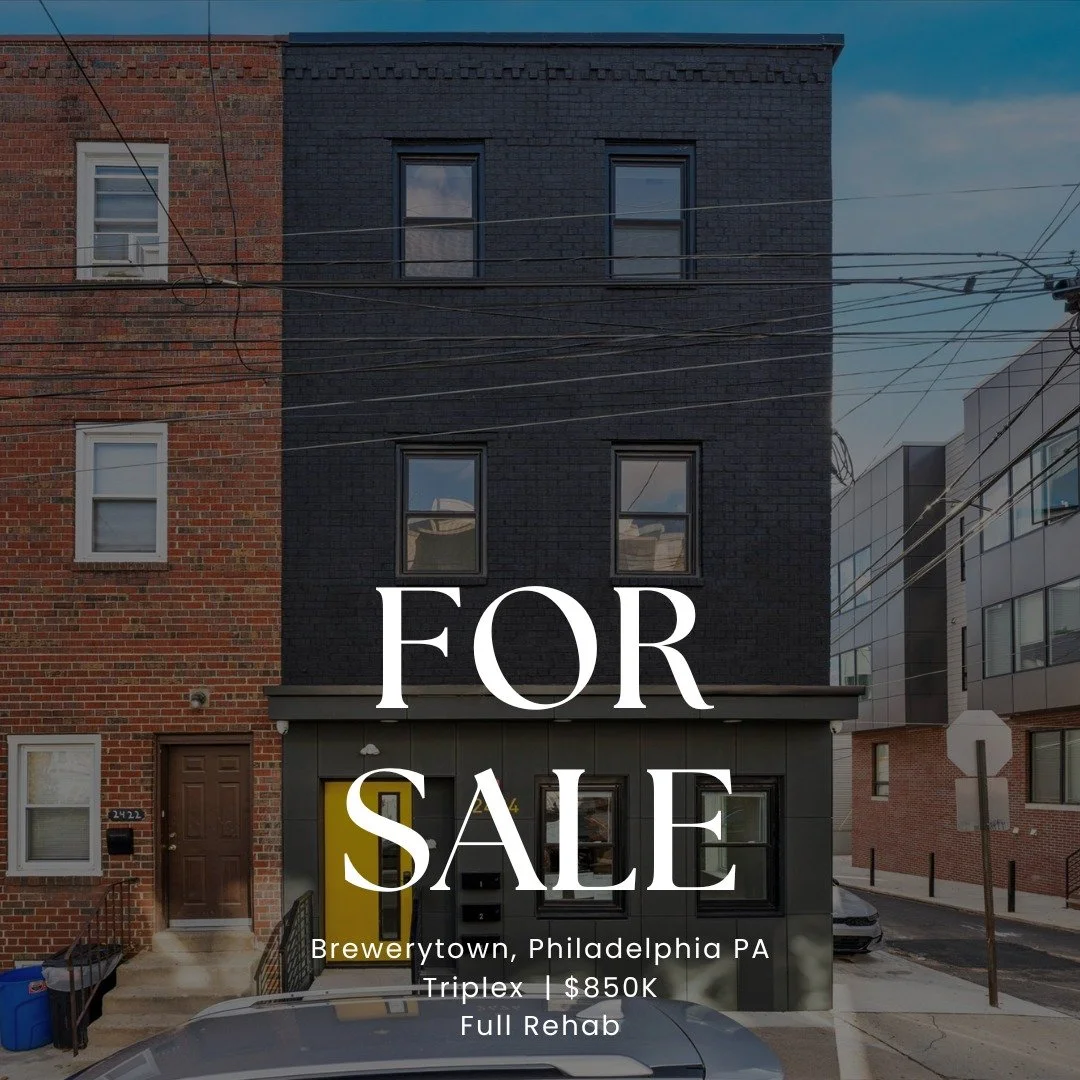 FOR SALE | 2424 W Thompson St &ndash; Philadelphia 

&bull; Triplex | Vacant &amp; ready to lease
&bull; 3 self-contained units
&bull; Ideal for investors or house hacking
&bull; Strong rental-demand location 📈
&bull; Close to transit, universities 