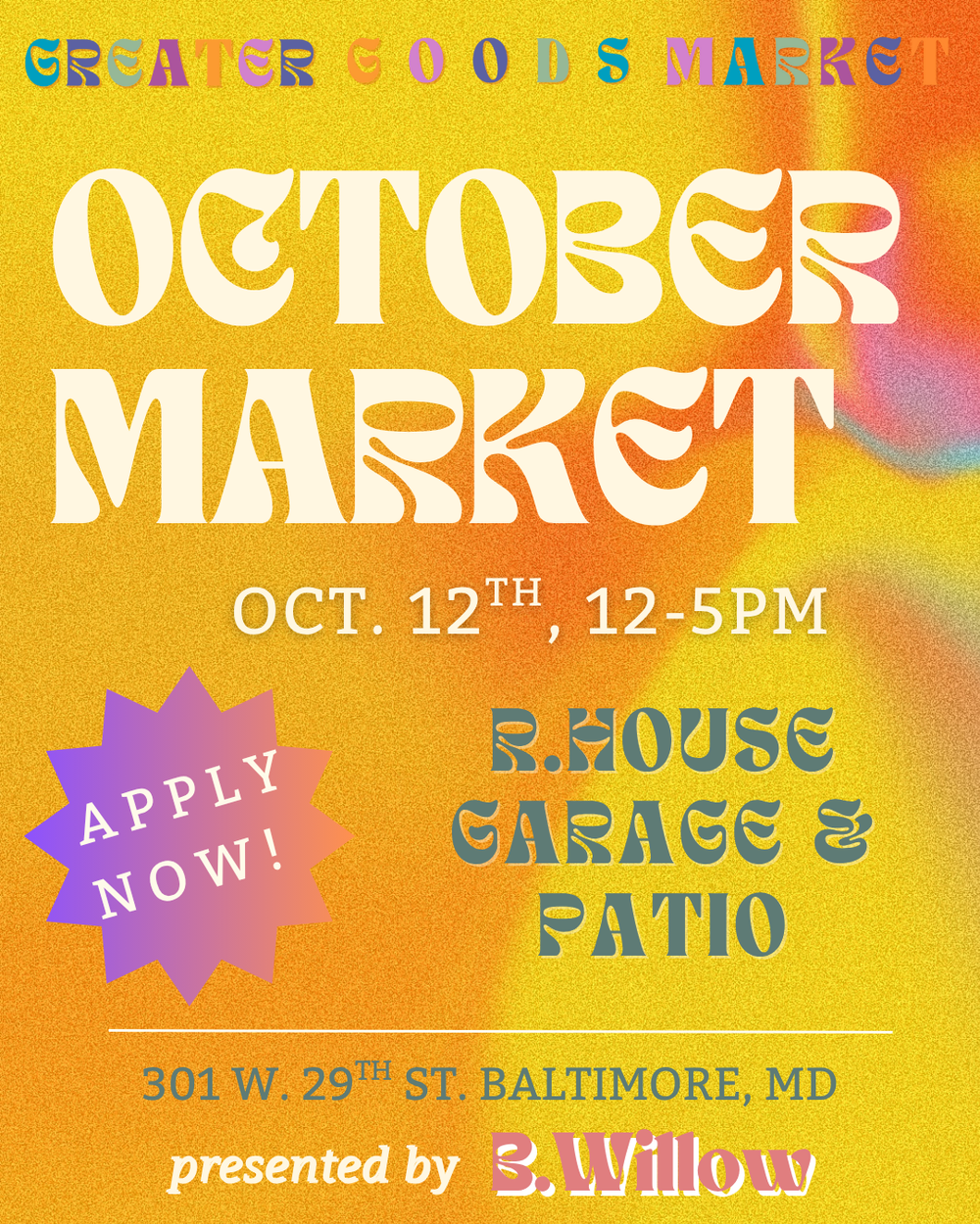 Greater Goods October Market