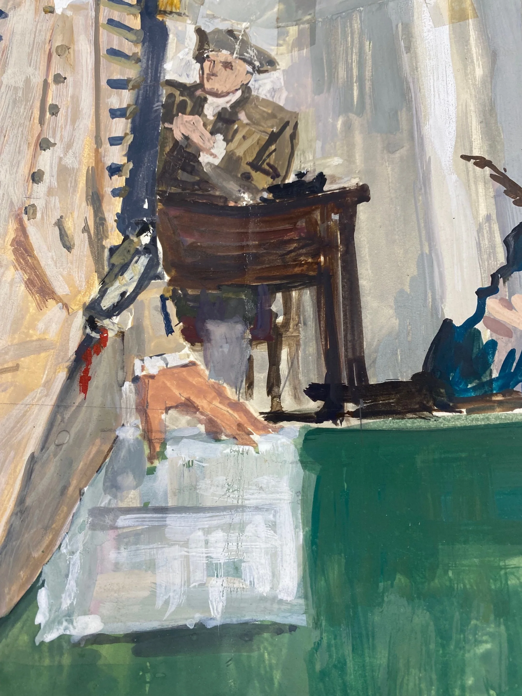 Treatment of Preparatory Drawings for Murals at Maryland House by William Arthur Smith (June 2022)