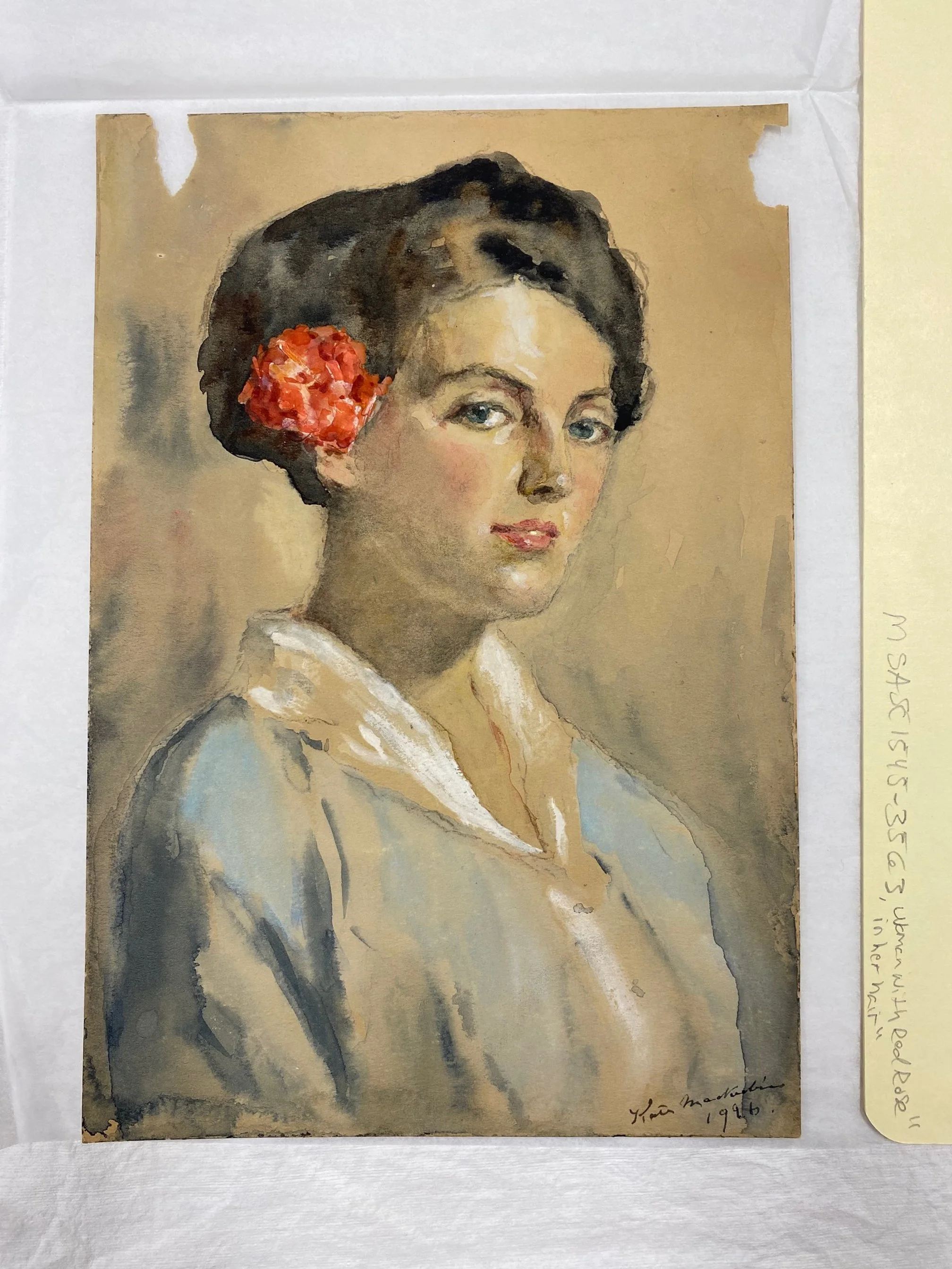 Extensive losses in the top-left and top-right corners not only distract from the work, but could lead to further damage.