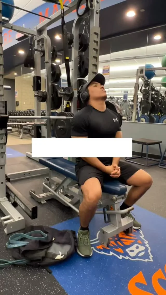 Find your bread and butter movements for certain target days (Push, Pull, Legs, etc.). Focus on intensity and weight for those few exercises selected instead of trying to do all exercises under the sun.
Warm Up:
YT Raises
Banded Arm Rotations
Rota