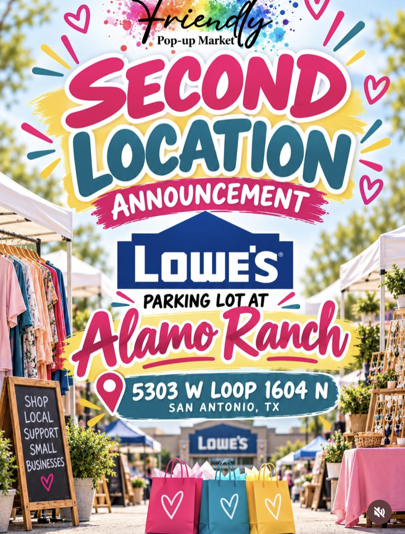 Friendly Pop Up Market - Alamo Ranch