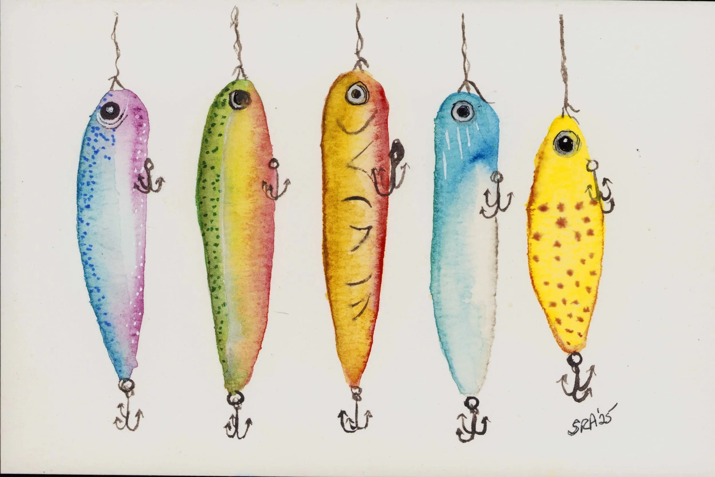 Fishing Lures Greeting Card