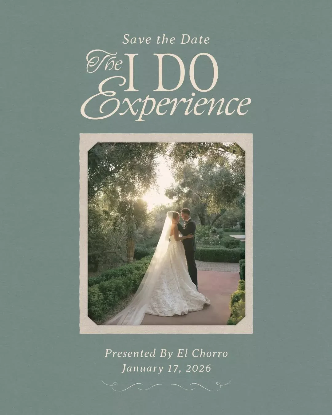 Your 2026 wedding planning starts here! ✨

We are thrilled to be participating once again in the signature I Do Experience at the iconic @elchorroweddings on Saturday, January 17th. Join us to stroll through the historic spaces, sip champagne, and co