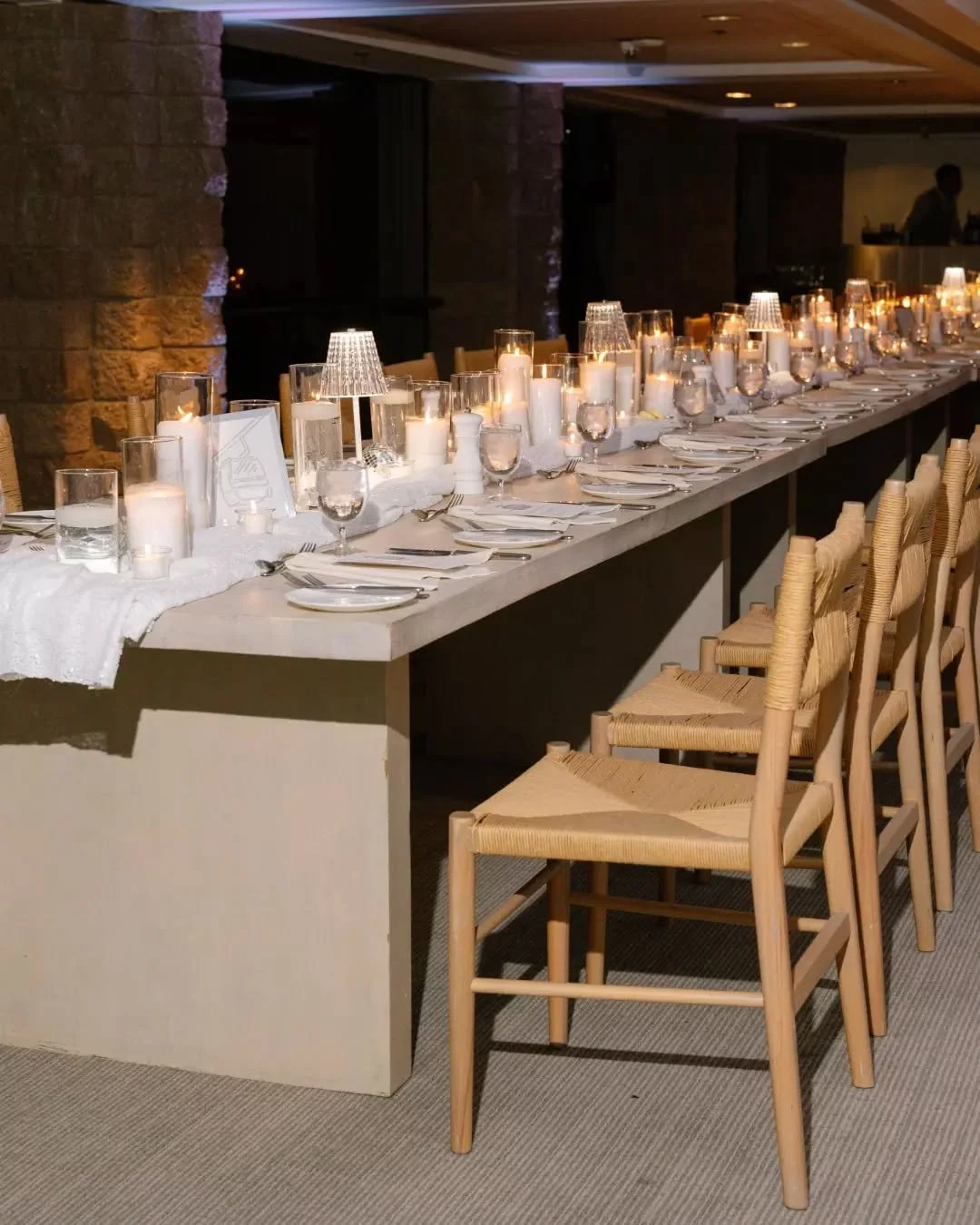 Creating a warm, luxe dinner environment for @industryeditretreat 🕯️

Featuring our Atticus Dining Tables and Mila Dining Chairs, styled with an array of our Mini Crystal Table Lamps, Glass Candleholders, and Mini Disco Balls. We love how these piec