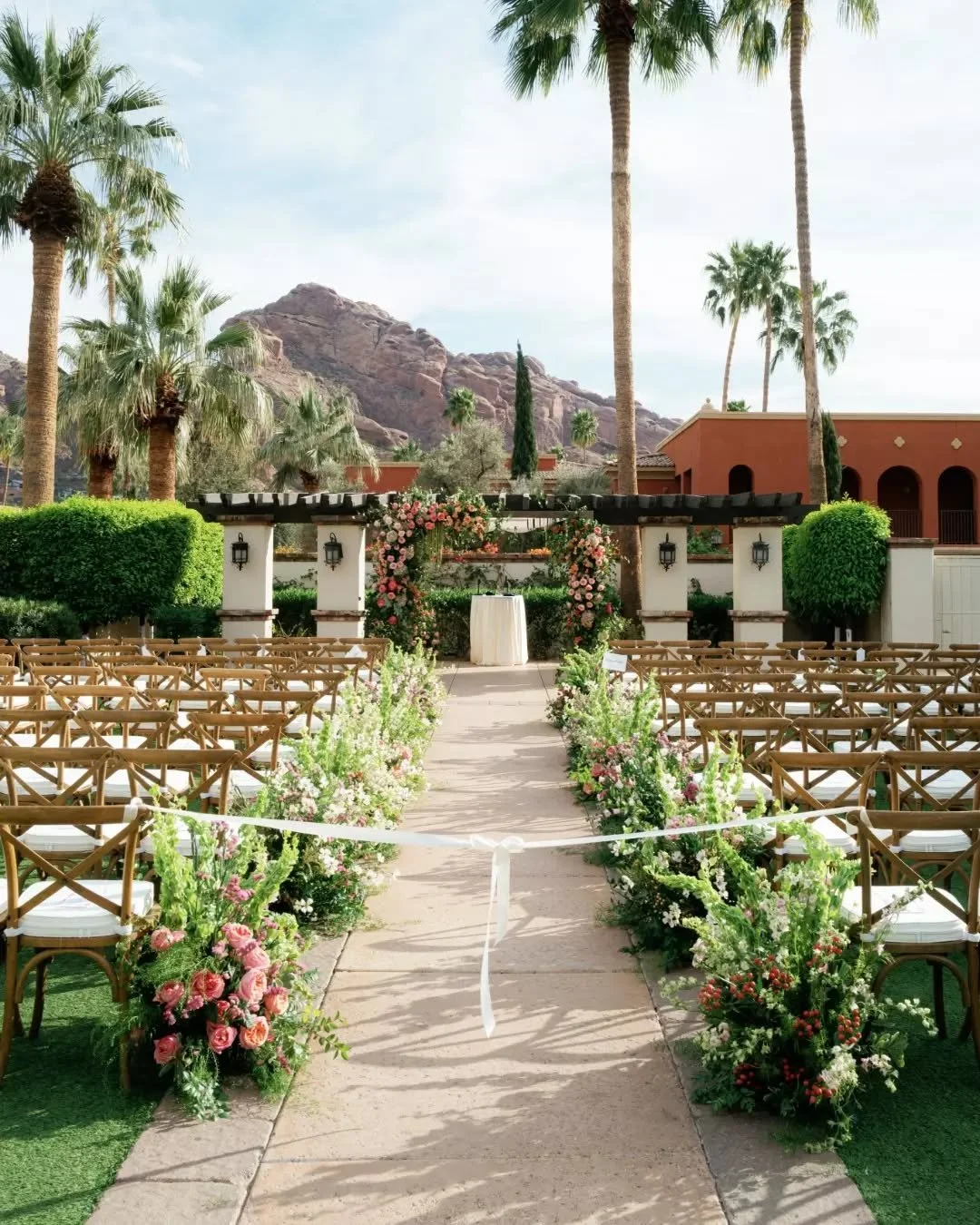A first look at something very special 🤍

Matthew + Samantha's wedding at Omni Montelucia is everything - Camelback Mountain as the backdrop, string lights at dusk, and our Henri X Back Chairs and Kingswood Harvest Dining Tables set against the most