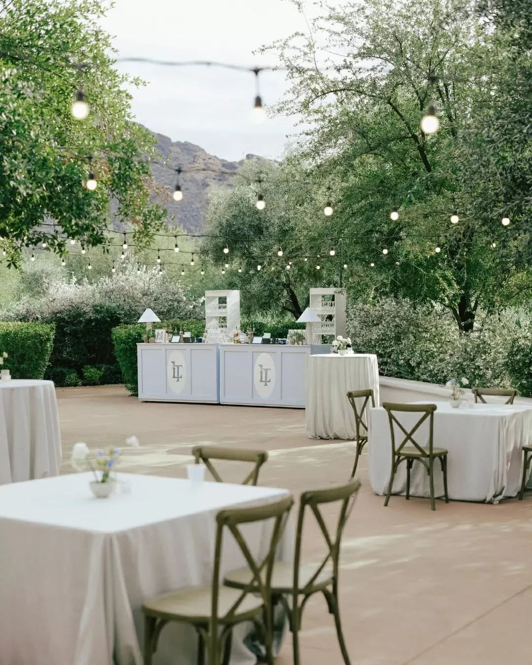 The bar that matched the mood perfectly. 🤍

For Laura + Tyler's El Chorro wedding, we took our Cade Bar and made it theirs - a custom powdery blue paint finish with hand-placed oval monogram medallions that carried their initials all the way through